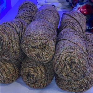 Yarn lot of brown yarn